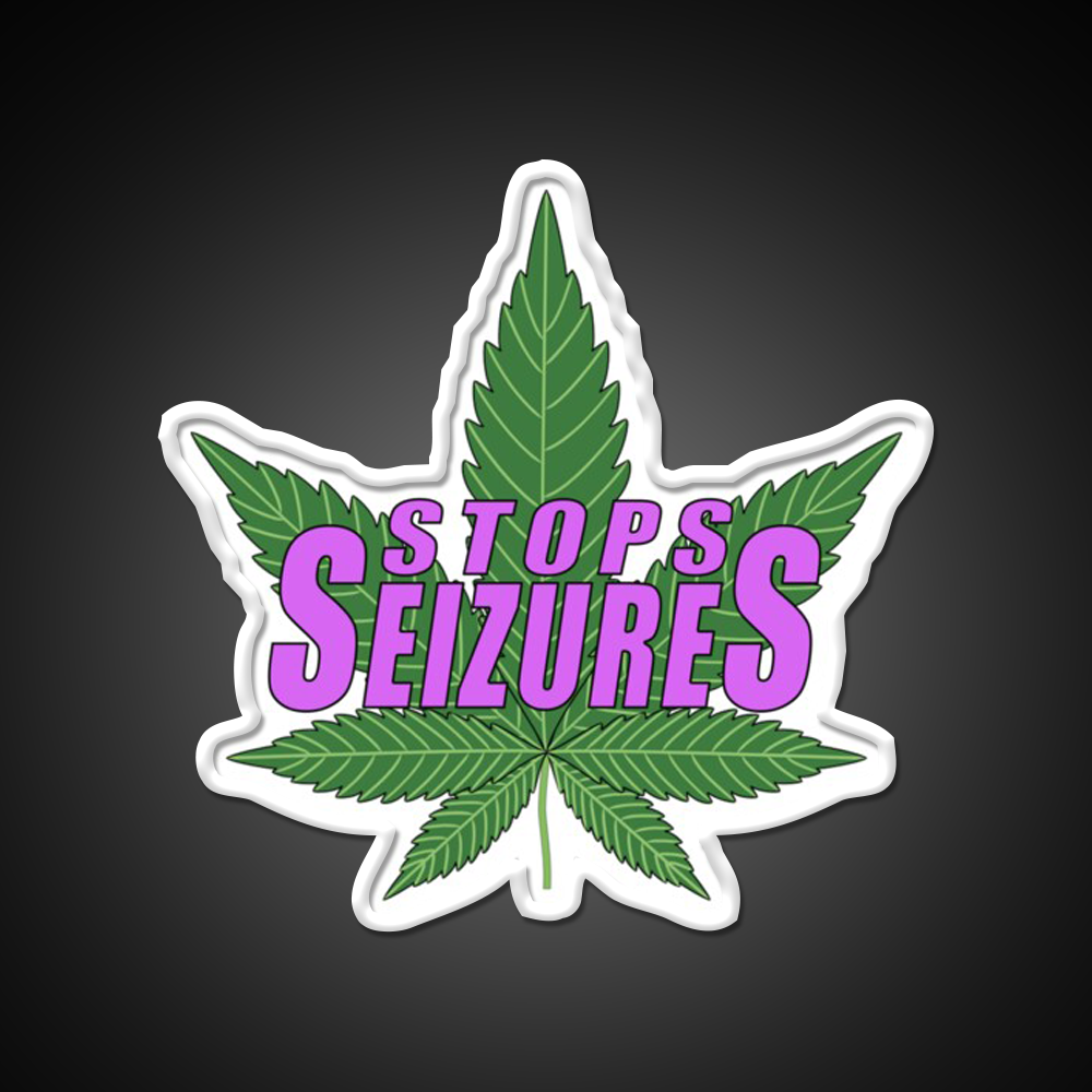 Stops Seizures Hemp Inspired Green Leaf Led Neon Sign Rgb Color - LED neon sign view 11