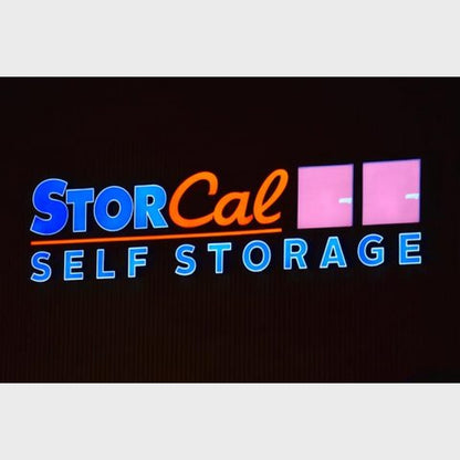 Storcal Self Storage 3D Frontlit Channel Letters Led Light Sign