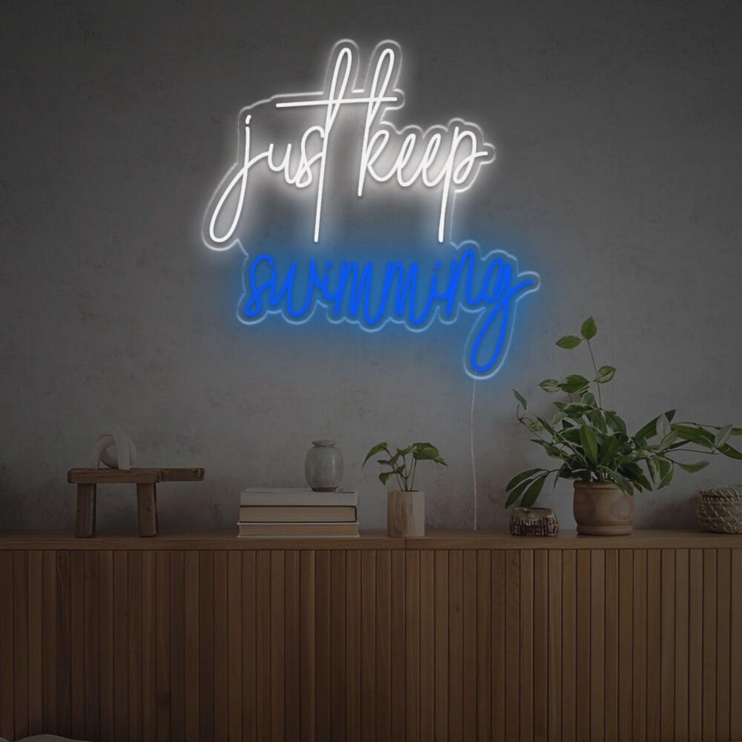 Store Dive Into Style With The Just Keep Swimiming Led Neon Sign | Shineneon