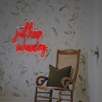 Store Dive Into Style With The Just Keep Swimiming Led Neon Sign | Shineneon