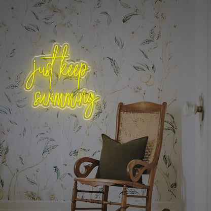 Store Dive Into Style With The Just Keep Swimiming Led Neon Sign | Shineneon