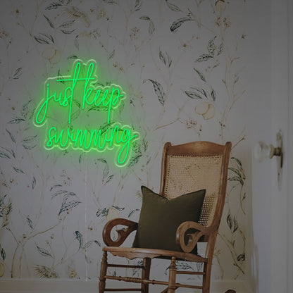 Store Dive Into Style With The Just Keep Swimiming Led Neon Sign | Shineneon