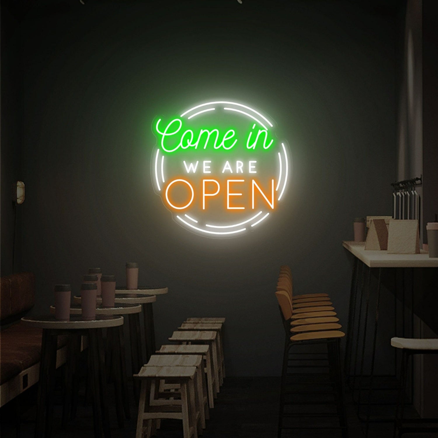 Storefront Office Or Bar We Re Open Business Logo Open Led Light | Shineneon