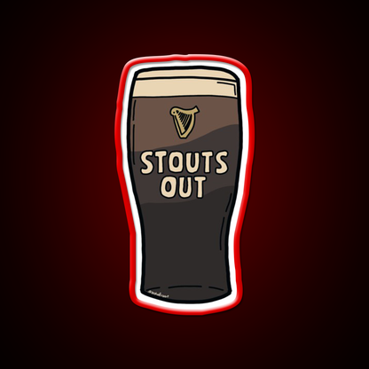 Stouts Out Beer Ni Slang Beer Bar Decor Led Neon Sign Rgb Color - LED neon sign view 10