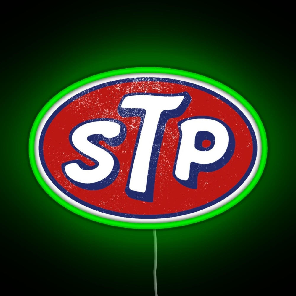 Stp March Logo Vintage Rgb Led Neon Sign Pop Wall Art