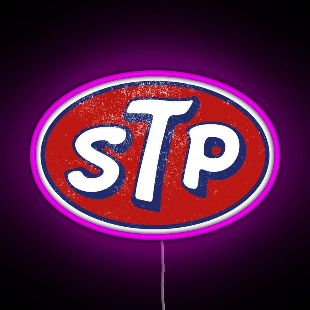 Stp March Logo Vintage Rgb Led Neon Sign Pop Wall Art