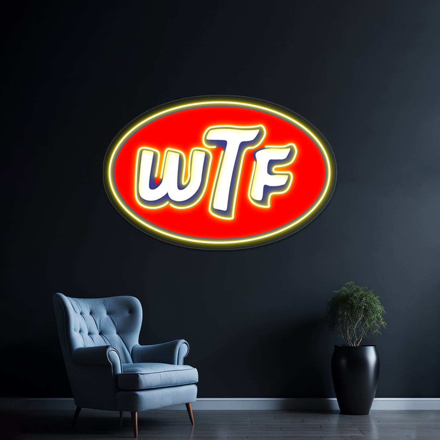 Stp Wtf Without Distressing Artwork Neon Signs For Sale