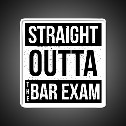 Straight Outta The Bar Exam Man Cave Bar Led Neon Sign