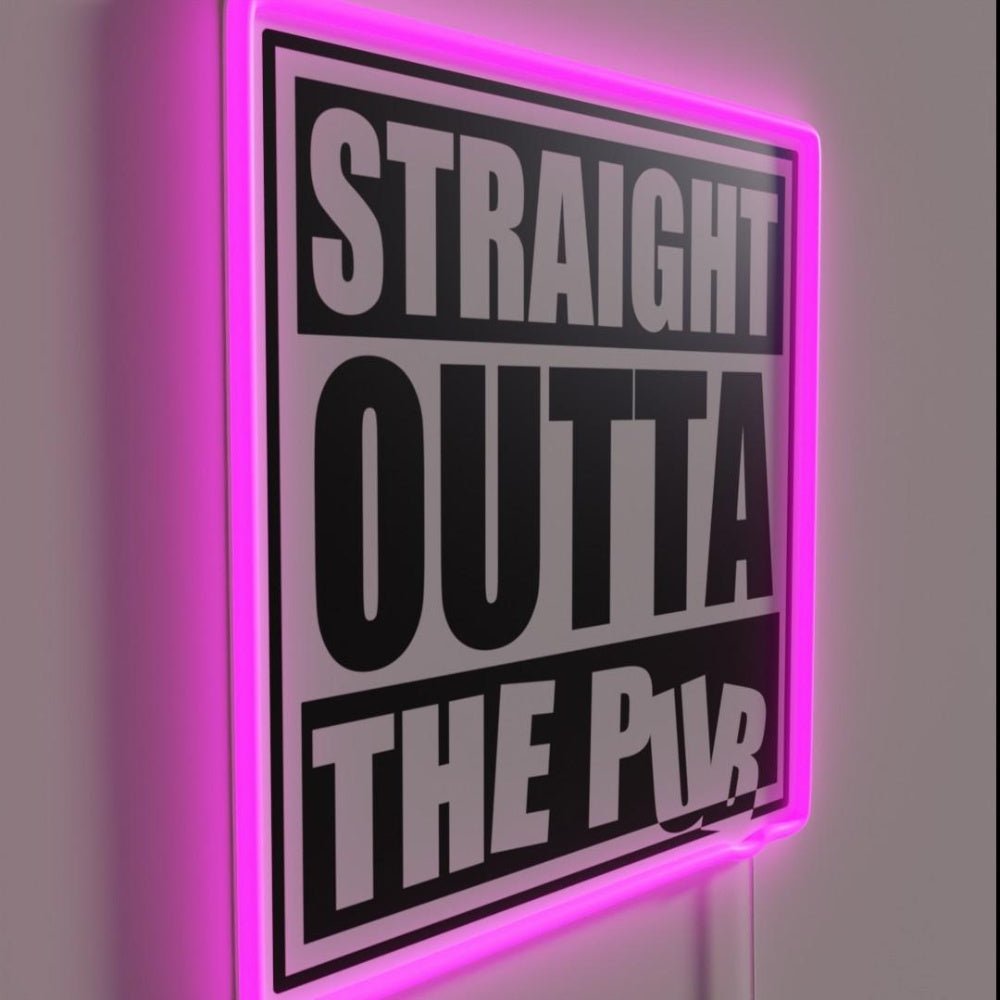 Straight Outta The Pub Rgb Led Neon Sign - Shineneon