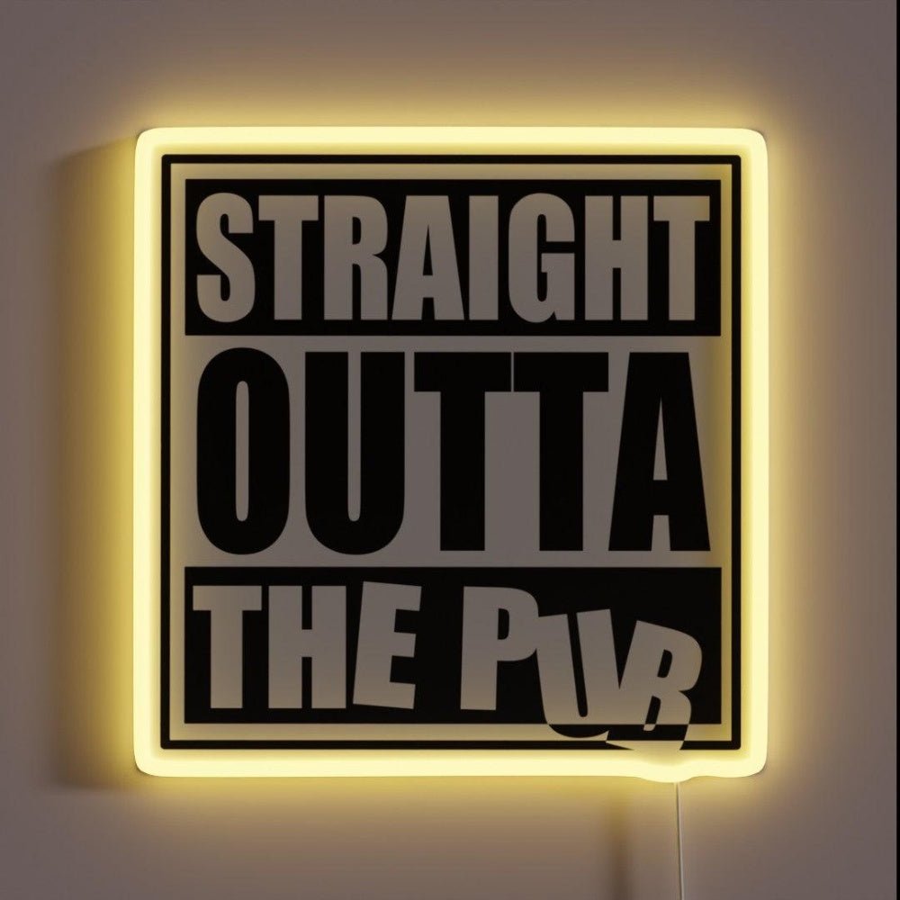 Straight Outta The Pub Rgb Led Neon Sign - Shineneon