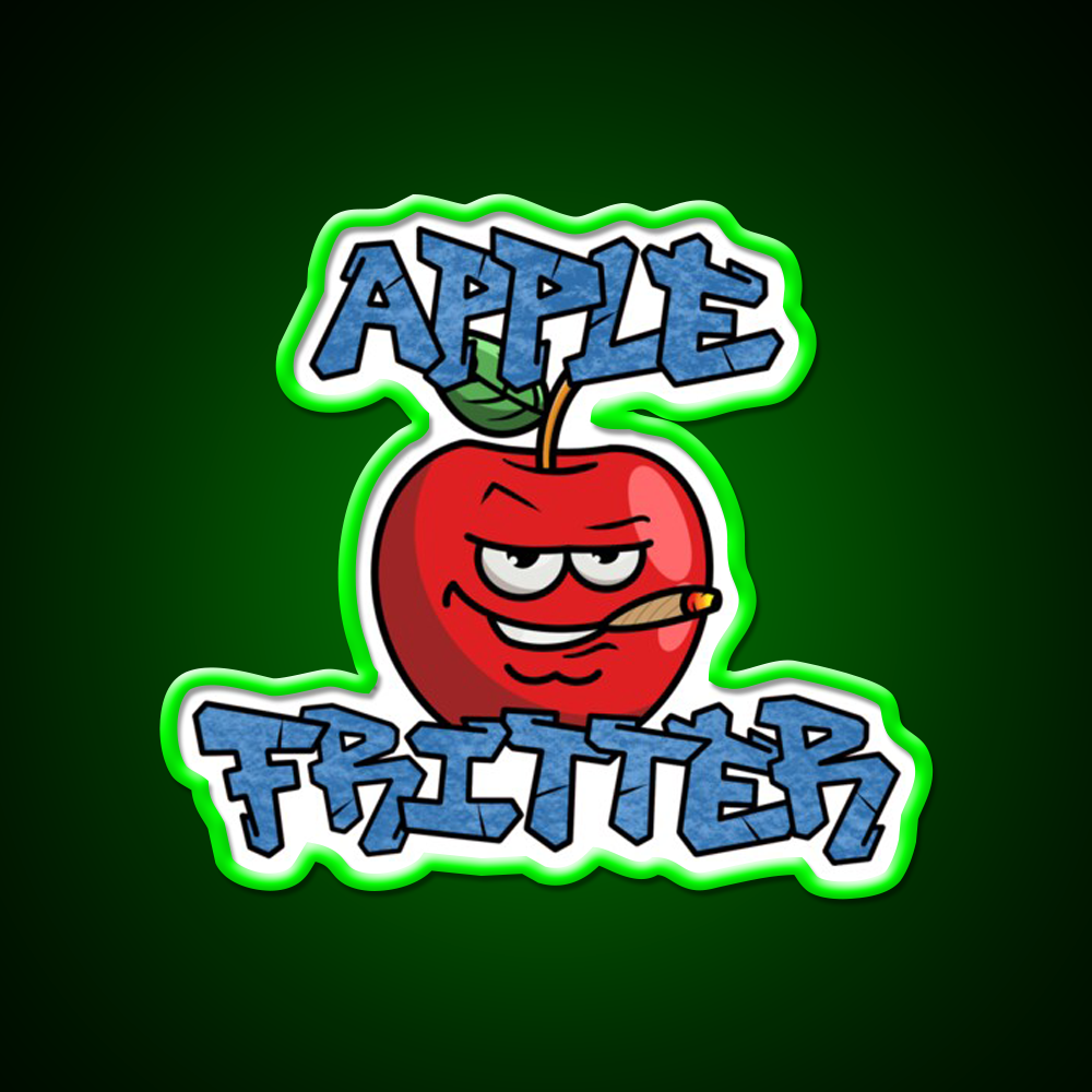 Strain Series Apple Fritter Hemp Inspired Green Leaf Led Neon Sign Rgb Color - LED neon sign view 8