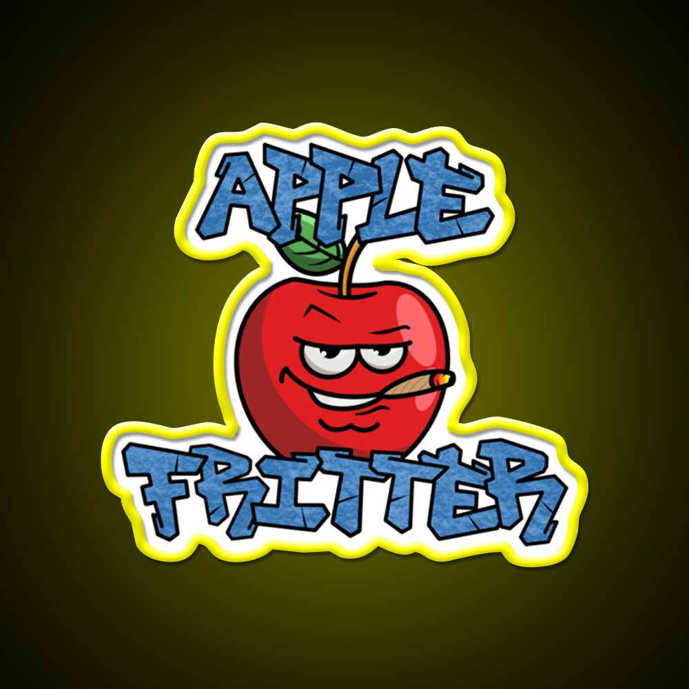 Strain Series Apple Fritter Hemp Inspired Green Leaf Led Neon Sign Rgb Color - LED neon sign view 7