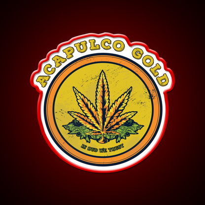 Strains Acapulco Gold Hemp Inspired Green Leaf Led Neon Sign Rgb Color - LED neon sign view 10