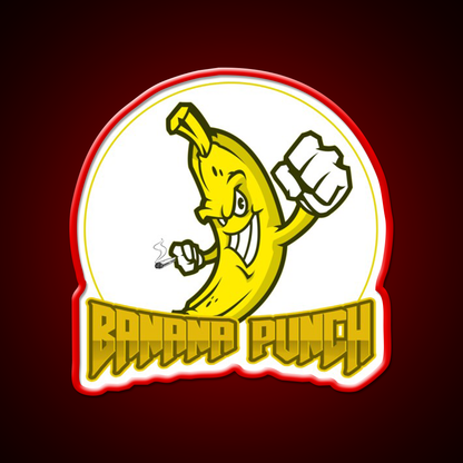 Strains Banana Punch Hemp Inspired Green Leaf Led Neon Sign Rgb Color - LED neon sign view 10