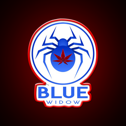 Strains Blue Widow Spider Hemp Inspired Green Leaf Led Neon Sign Rgb Color - LED neon sign view 10