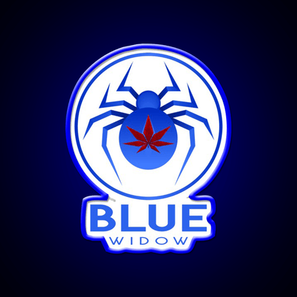 Strains Blue Widow Spider Hemp Inspired Green Leaf Led Neon Sign Rgb Color - Shineneon