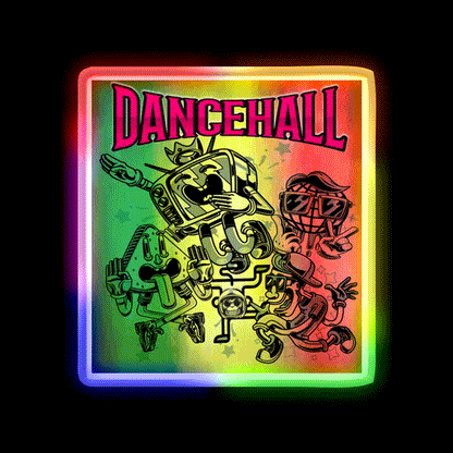 Strains Dancehall Hemp Inspired Green Leaf Led Neon Sign Rgb Color - LED neon sign close-up detail