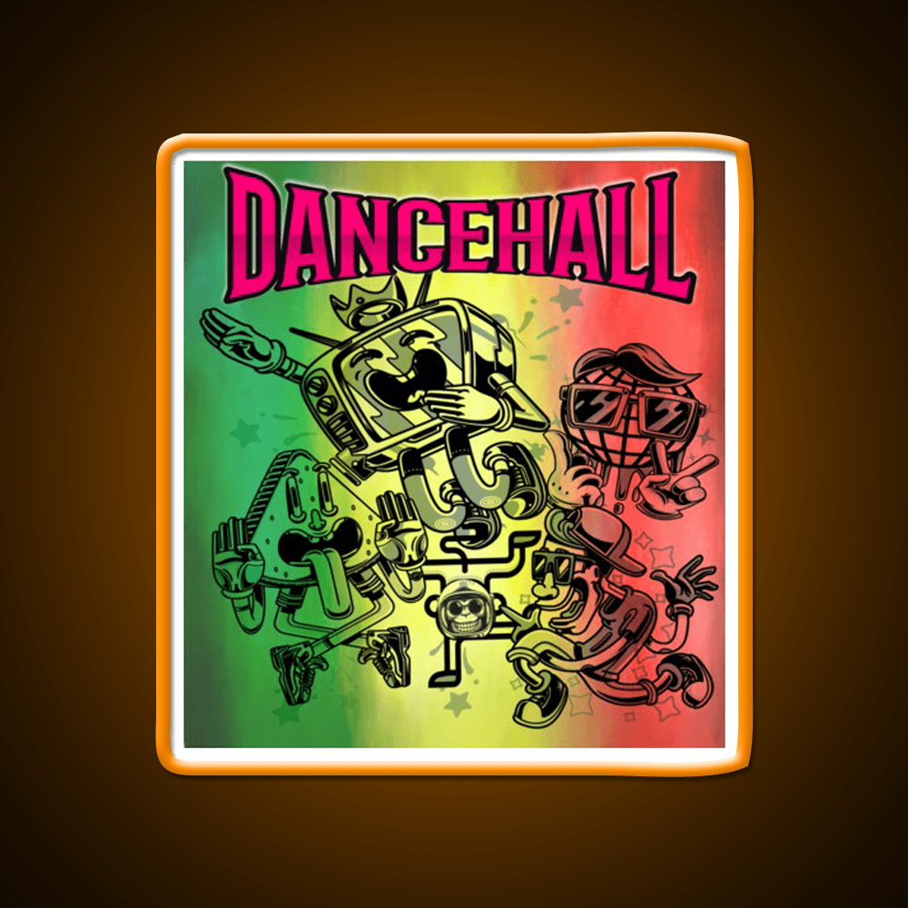 Strains Dancehall Hemp Inspired Green Leaf Led Neon Sign Rgb Color - Shineneon