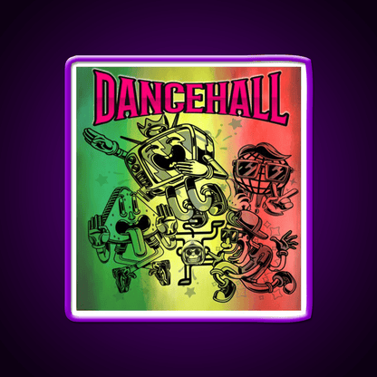 Strains Dancehall Hemp Inspired Green Leaf Led Neon Sign Rgb Color - Shineneon