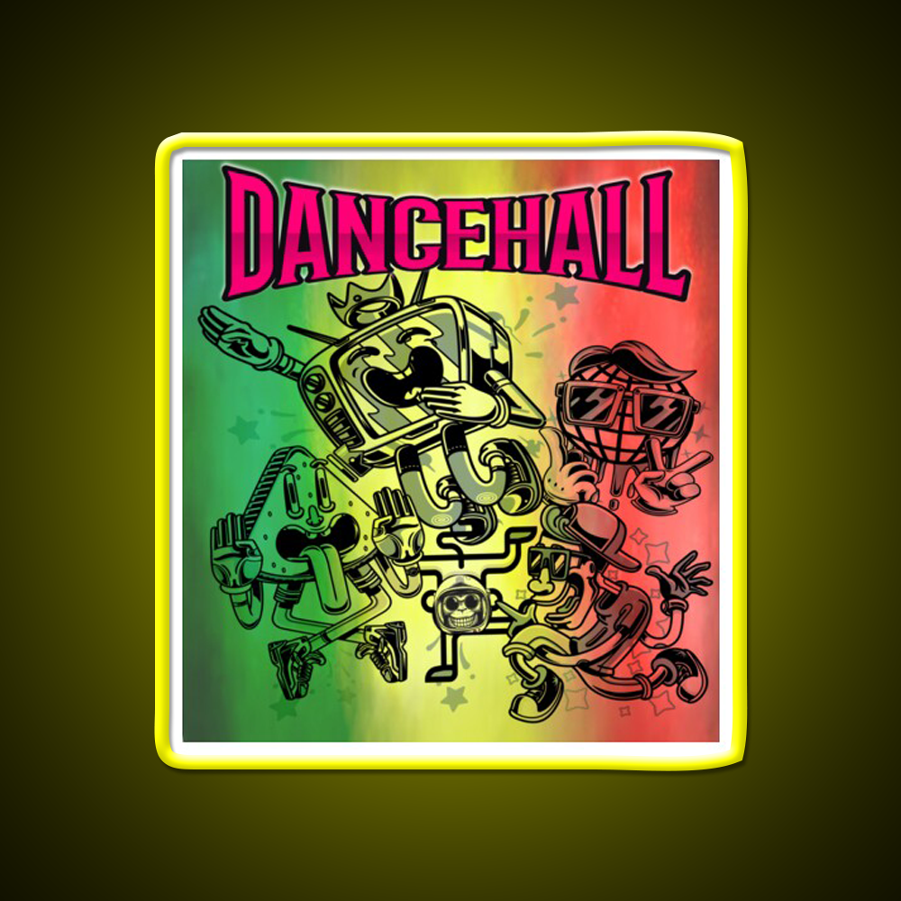 Strains Dancehall Hemp Inspired Green Leaf Led Neon Sign Rgb Color - LED neon sign view 7