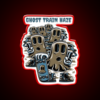 Strains Ghost Train Haze Hemp Inspired Green Leaf Led Neon Sign Rgb Color - LED neon sign view 10