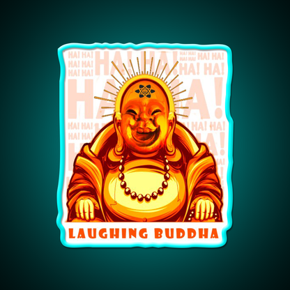 Strains Laughing Buddah Hemp Inspired Green Leaf Led Neon Sign Rgb Color - Size and dimension reference