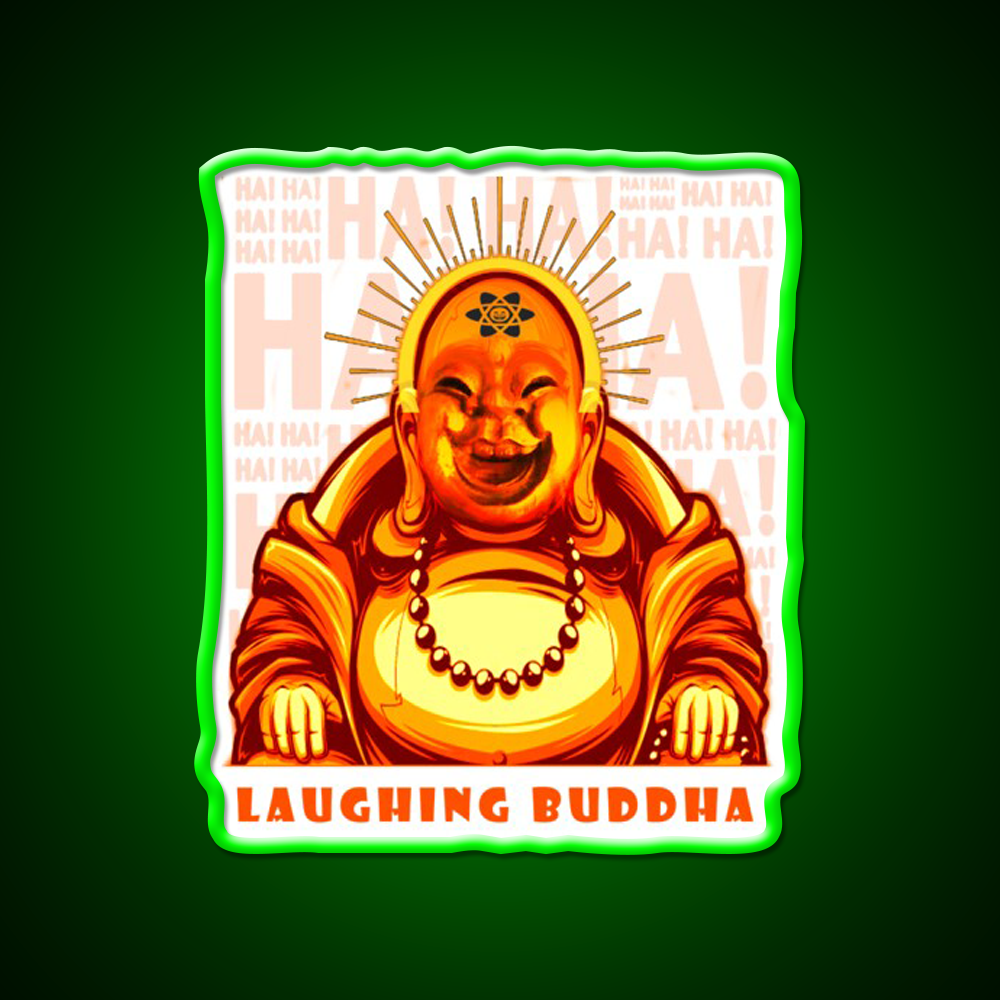 Strains Laughing Buddah Hemp Inspired Green Leaf Led Neon Sign Rgb Color - LED neon sign view 8