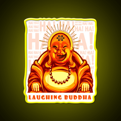 Strains Laughing Buddah Hemp Inspired Green Leaf Led Neon Sign Rgb Color - Shineneon