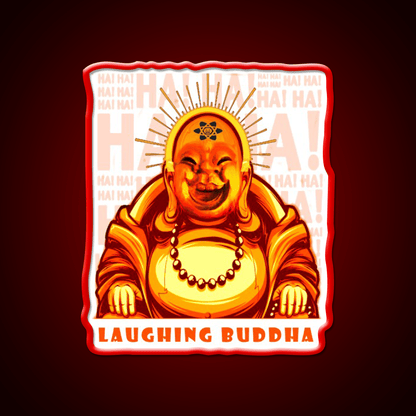 Strains Laughing Buddah Hemp Inspired Green Leaf Led Neon Sign Rgb Color - Shineneon