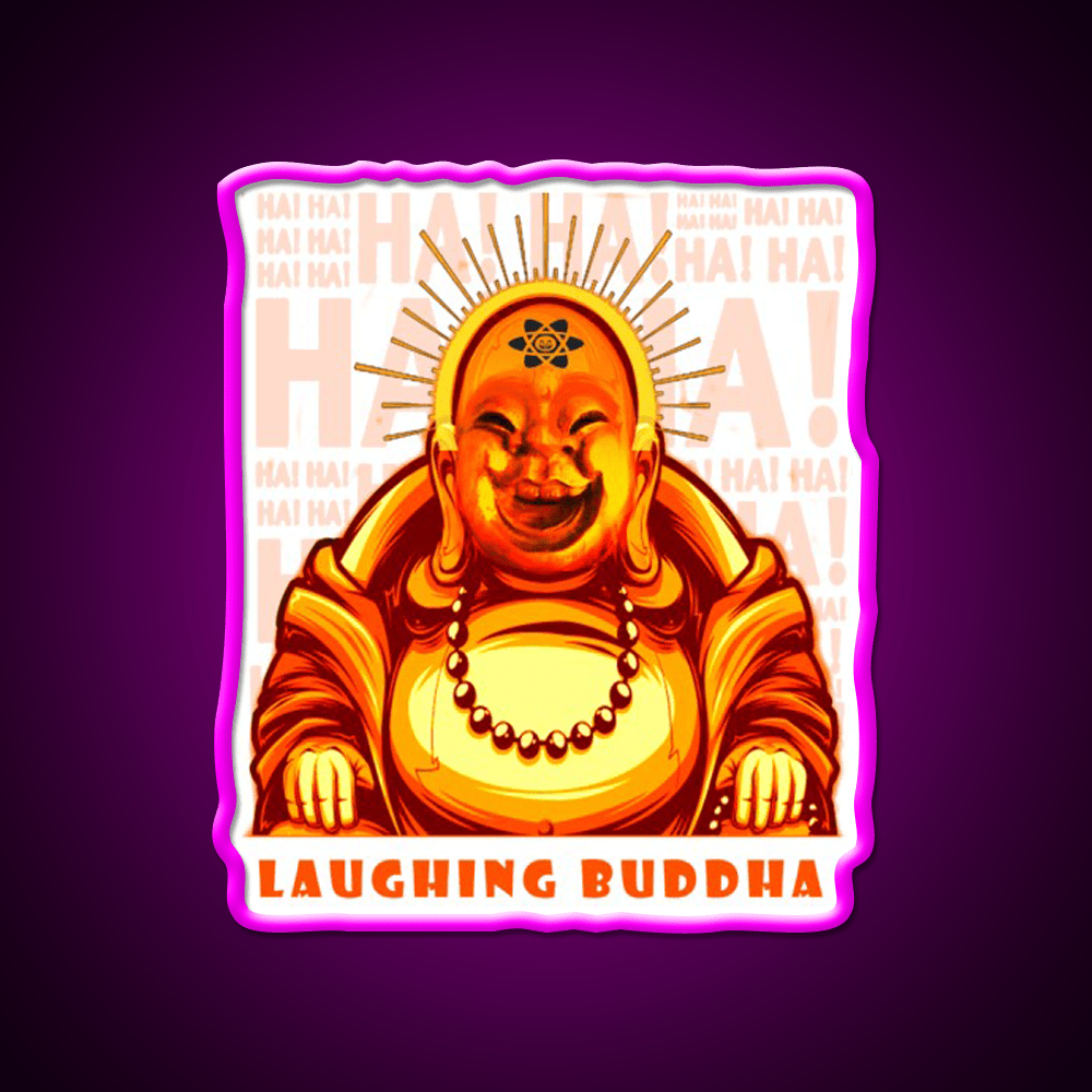 Strains Laughing Buddah Hemp Inspired Green Leaf Led Neon Sign Rgb Color - Shineneon
