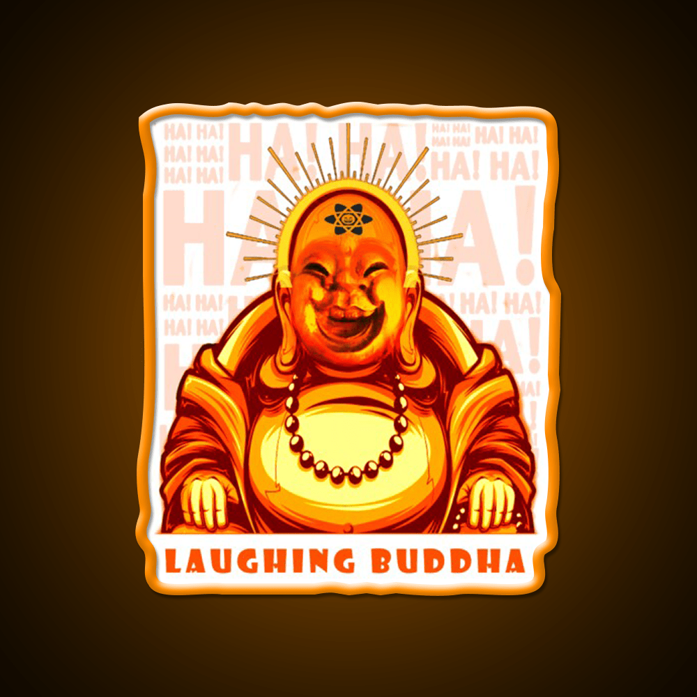 Strains Laughing Buddah Hemp Inspired Green Leaf Led Neon Sign Rgb Color - Shineneon