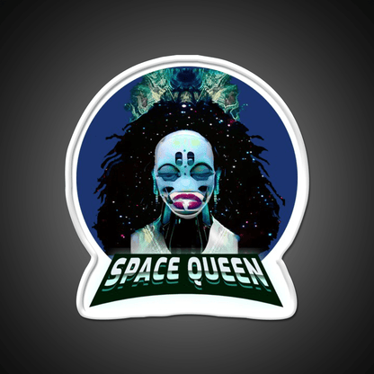 Strains Space Queen Cyberpunk Hemp Inspired Green Leaf Led Neon Sign Rgb Color - Shineneon