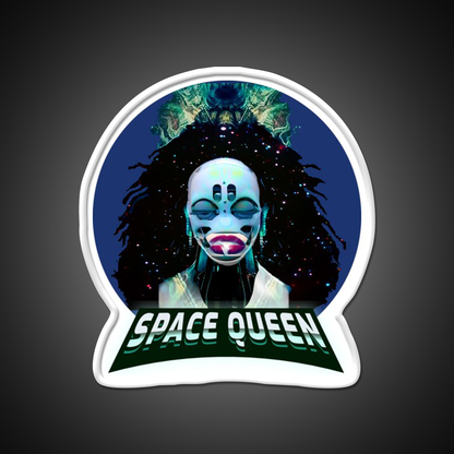 Strains Space Queen Cyberpunk Hemp Inspired Green Leaf Led Neon Sign Rgb Color - LED neon sign view 11