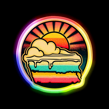 Strains Sun Cake Hemp Inspired Green Leaf Led Neon Sign Rgb Color - LED neon sign close-up detail
