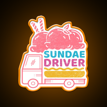 Strains Sundae Driver Hemp Inspired Green Leaf Led Neon Sign Rgb Color - LED neon sign view 6