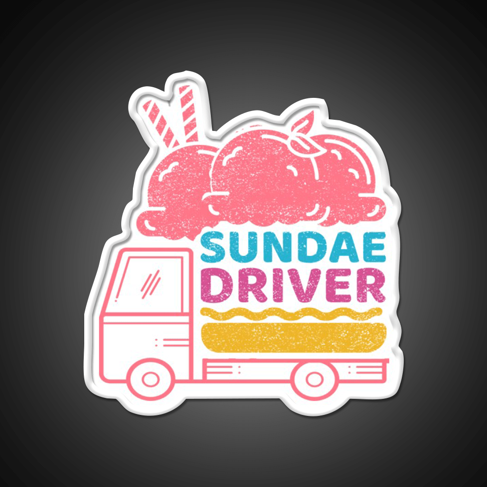Strains Sundae Driver Hemp Inspired Green Leaf Led Neon Sign Rgb Color - Shineneon