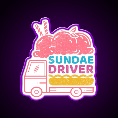 Strains Sundae Driver Hemp Inspired Green Leaf Led Neon Sign Rgb Color - Shineneon