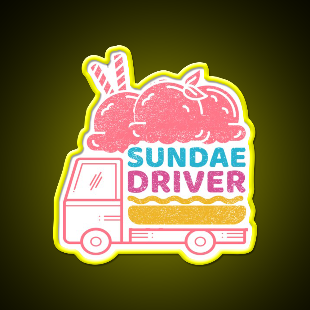 Strains Sundae Driver Hemp Inspired Green Leaf Led Neon Sign Rgb Color - LED neon sign view 7