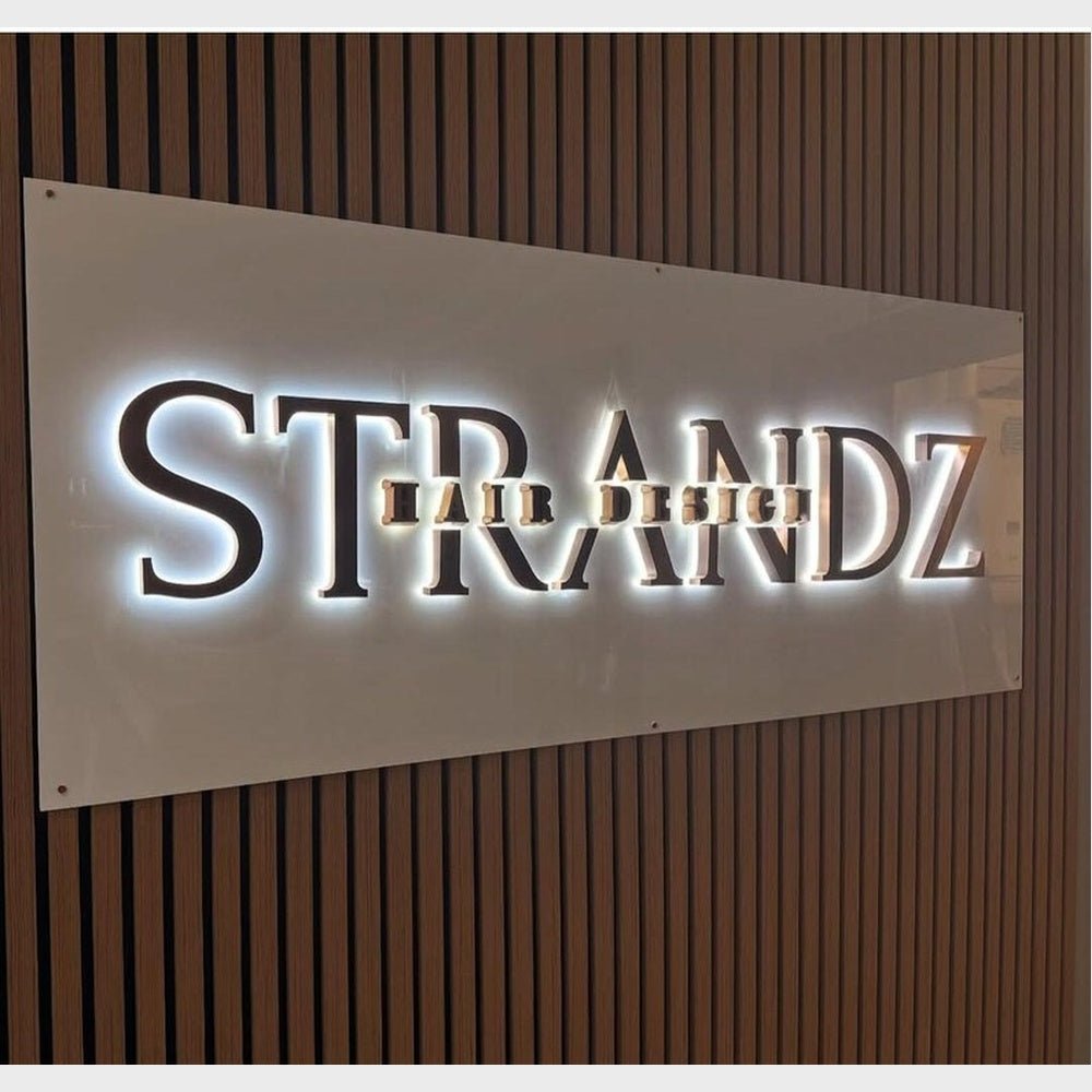 Strandz Hair Design 3D Backlit Channel Letters Led Light Sign - Shineneon