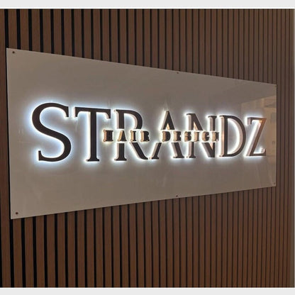 Strandz Hair Design 3D Backlit Channel Letters Led Light Sign - Shineneon