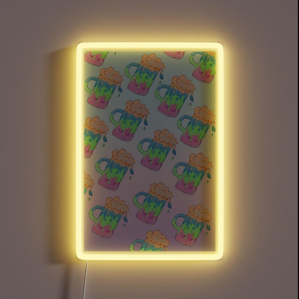 Strange Brew Blue Green Gradient Rgb Led Neon Sign - Shineneon