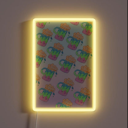Strange Brew Blue Green Gradient Rgb Led Neon Sign - Shineneon