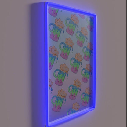 Strange Brew Blue Green Gradient Rgb Led Neon Sign - Shineneon