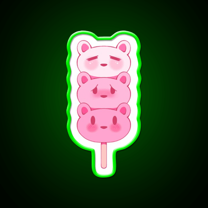Strawbeary Dango Snack Food Led Neon Sign Rgb Color - Shineneon