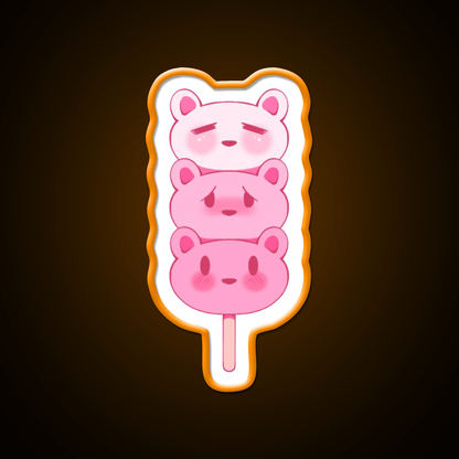 Strawbeary Dango Snack Food Led Neon Sign Rgb Color - Shineneon