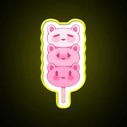 Strawbeary Dango Snack Food Led Neon Sign Rgb Color - Shineneon