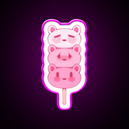 Strawbeary Dango Snack Food Led Neon Sign Rgb Color - Shineneon