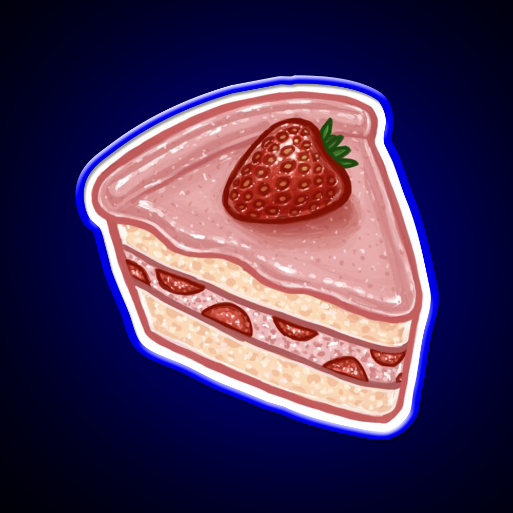 Strawberries Tree Fast Food Led Neon Sign For Burger Place Rgb Color