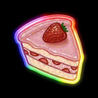 Strawberries Tree Fast Food Led Neon Sign For Burger Place Rgb Color