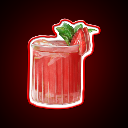 Strawberry Cocktail Bar Decor Led Neon Sign Rgb Color - LED neon sign view 10